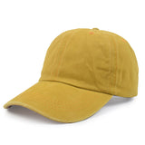 Joe Goldberg Hats Washed Baseball Cap Soft Top Hat Solid Color Curved Brim Peaked Cap