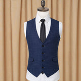 Tuxedo Vests Fashion Slim Fit Men's Suit Vest Handsome Casual Small Suit Vest