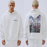 Kanye West Hoodie Essentials Floral Hooded Sweatshirt Fear of God Loose Terry Hoodie Fog