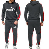 Men′s Athletic Tracksuit Sweat Suits for Men Outfits Sports Suit Men Autumn Winter Sweater Casual Suit Men Hoodie Two-Piece Set Trendy