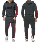 Men′s Athletic Tracksuit Sweat Suits for Men Outfits Sports Suit Men Autumn Winter Sweater Casual Suit Men Hoodie Two-Piece Set Trendy