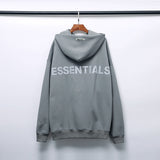 Fog Hoodie High Street Reflective Letters Embroidered Hoodie Men and Women Baggy Coat fear of god