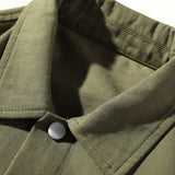 Men's Fall plus Size Retro Sports Top Long Sleeve Baggy Coat Men's Casual Men Jacket