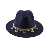 Fedora Hat Jazz Top Hat Autumn and Winter British Retro Felt Cap Women