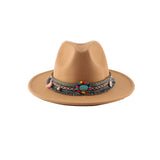 Fedora Hat Autumn Winter Retro Woolen Hat Female Jazz Woolen Hat