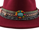 Fedora Hat Autumn Winter Retro Woolen Hat Female Jazz Woolen Hat