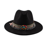 Fedora Hat Autumn Winter Retro Woolen Hat Female Jazz Woolen Hat
