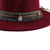 Fedora Hat Autumn Winter Retro Woolen Hat Female Jazz Woolen Hat