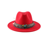 Fedora Hat Autumn Winter Retro Woolen Hat Female Jazz Woolen Hat