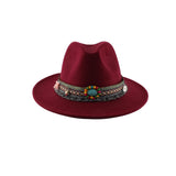 Fedora Hat Autumn Winter Retro Woolen Hat Female Jazz Woolen Hat