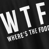 WTF Shirt WTF Letter Print Comfortable round Neck Loose T-shirt Top for Women