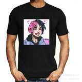 Anime TShirts Aesthetic Men's Shirt Anime Print T-shirt Men's plus Size