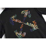 Autumn And Winter Letter Embroidered Hooded Sweater
