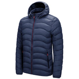 Doudoune Cotton Coat Men's Fall Winter Hooded Coat Men's Lightweight Cotton-Padded Jacket