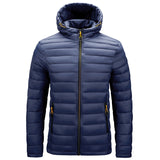 Doudoune Autumn and Winter Large Size Men's Hooded Cotton-Padded Jacket Lightweight Coat