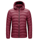 Doudoune Cotton Coat Men's Fall Winter Hooded Coat Men's Lightweight Cotton-Padded Jacket