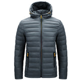 Doudoune Autumn and Winter Large Size Men's Hooded Cotton-Padded Jacket Lightweight Coat