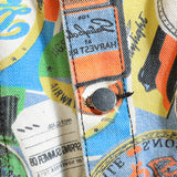 Graffiti Denim Jacket Autumn Graffiti Camouflage Denim Jacket Jacket