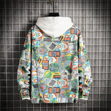 Graffiti Denim Jacket Autumn Graffiti Camouflage Denim Jacket Jacket