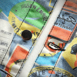 Graffiti Denim Jacket Autumn Men's Graffiti Camouflage Denim Jacket Jacket