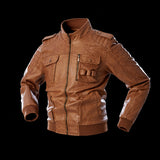1970 East West Leather Jacket Men's Leather Coat Three-Dimensional Leather Coat