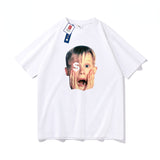 Rave Outfits Mens Spoof People Head Portrait Kid Master Loose