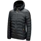 Doudoune Cotton Coat Men's Fall Winter Hooded Coat Men's Lightweight Cotton-Padded Jacket
