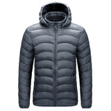 Doudoune Cotton Coat Men's Fall Winter Hooded Coat Men's Lightweight Cotton-Padded Jacket