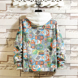 Graffiti Denim Jacket Autumn Graffiti Camouflage Denim Jacket Jacket