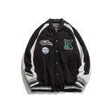 Varsity Jacket For Men Baseball Jackets Fall Jacket Contrast Color Loose Casual Jacket Men