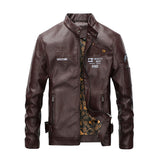 Urban Leather Jacket Bomber Jacket Men's Autumn and Winter Embroidery Men's Jacket