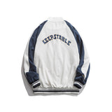 Varsity Jacket For Men Baseball Jackets Fall Jacket Contrast Color Loose Casual Jacket Men