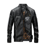 Urban Leather Jacket Bomber Jacket Men's Autumn and Winter Embroidery Men's Jacket