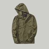 Camouflage Varsity Jacket Workwear Loose Hooded
