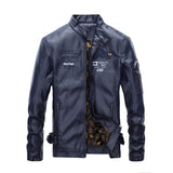 Urban Leather Jacket Bomber Jacket Men's Autumn and Winter Embroidery Men's Jacket