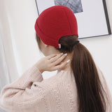 Women's Beanies Knitted Woolen Cap Women's Skullcap Chinese Landlord Hat