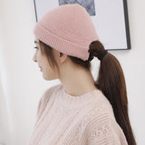 Women's Beanies Knitted Woolen Cap Women's Skullcap Chinese Landlord Hat