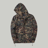Camouflage Varsity Jacket Workwear Loose Hooded