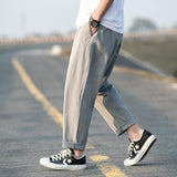 Linen Pants Straight Leg Pants Drawstring Lightweight Elastic Beach Pants Summer Men's Pants Straight Casual