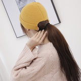 Women's Beanies Knitted Woolen Cap Women's Skullcap Chinese Landlord Hat