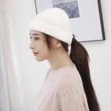 Women's Beanies Knitted Woolen Cap Women's Skullcap Chinese Landlord Hat
