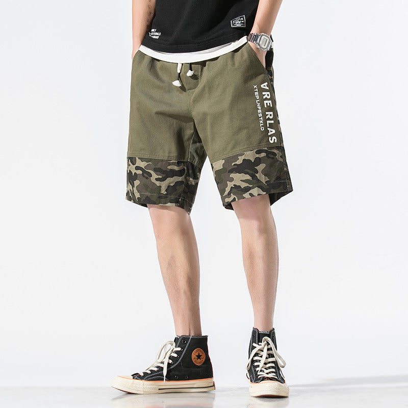 Men's Clothing Summer Men's Casual Camouflage Loose Sports Knee Length Shorts Handsome Workwear Cropped Trousers Men Cargo Pant