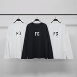 Fog Essential Sweatshirt Long Sleeved Tshirt Bottoming Shirt Men's Trendy Plus Size Retro Sports Essl