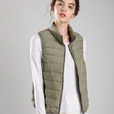 Men's Vest Casual Sleeveless Jacket Men Jacket Lightweight down Jacket Women's Vest Short Stand Collar Fashion