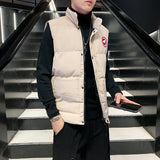 Men's Vest Casual Sleeveless Jacket Men Jacket Fall/Winter Jacket Men's Vest down Cotton Light Vest