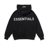 Fog Fear Of God Essential Hoodie Letter 3M Reflective High Street Hoodie Sweater Men's and Women's European and American Fashion Brand Sweater Foge