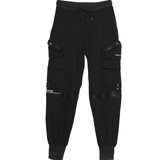 Men's plus Size Retro Sports Hip-Hop Ankle-Tied Pants Street Trend Multi-Pocket Cargo Pants Men Pants
