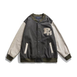 Varsity Jacket for Men Baseball Jackets Autumn Long Sleeve Coat Baseball Uniform Jacket Men