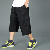 Men's Capris Pants below the Knee Shorts Men's Clothing Summer Casual Shorts