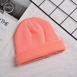 Mens Beanies Cold Hat Men's Autumn and Winter Knitted Hat Baotou Woolen Cap